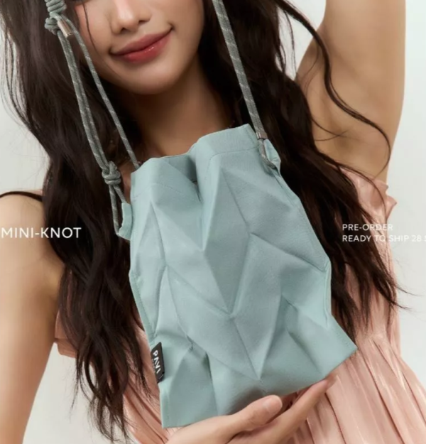 PAVI微光折線包 W-mini-knot PAVI 水桶包, 質感肩背包, 文青包推薦, 手作風水桶包, 百搭日常包