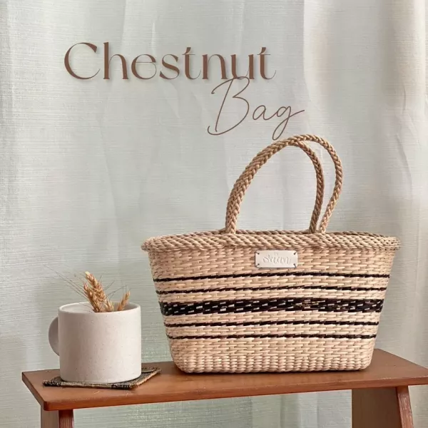 Chestnut Bag 栗子包 Its Saan、泰國手工包、藤編包推薦、自然風包包、手工藝設計、編織包品牌