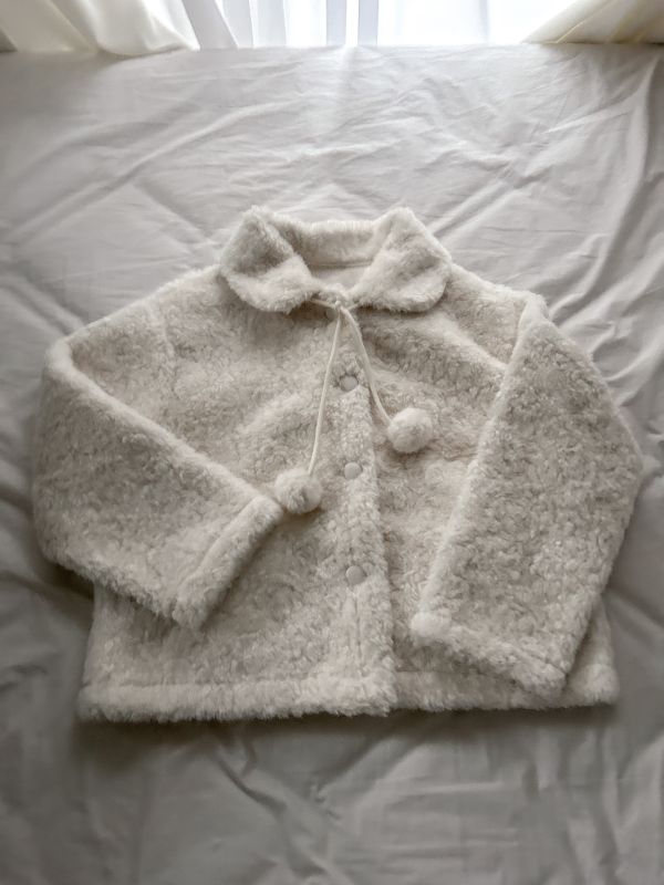 ﹝KR選物﹞翻領QQ絨毛外套 