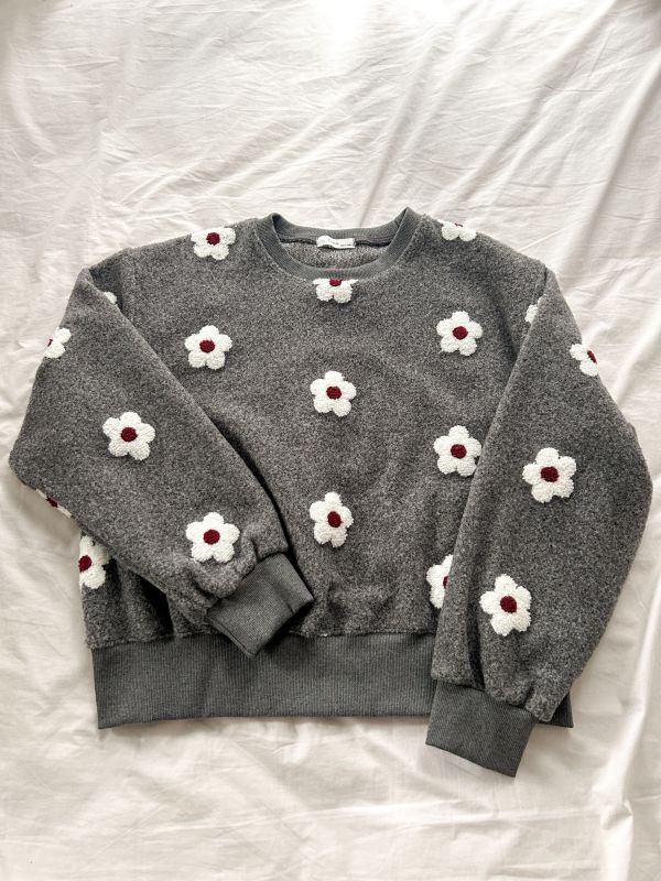 ﹝KR選物﹞立體小花圈圈毛衣 