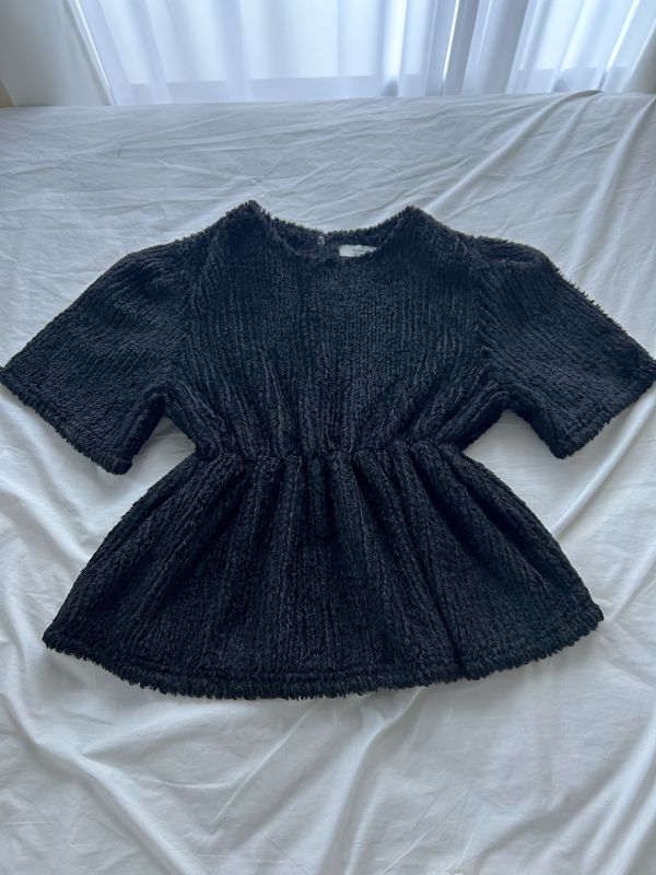 ﹝KR選物﹞QQ毛厚磅短袖鬆緊衣 