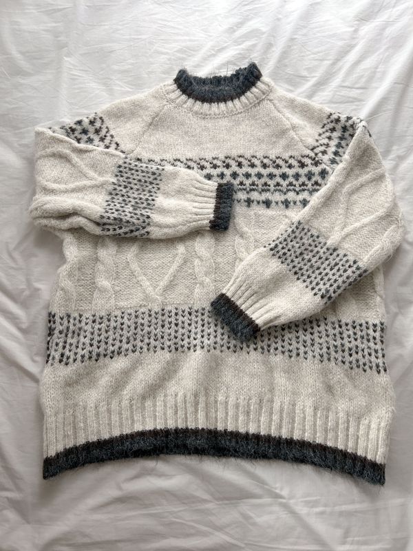 ﹝KR選物﹞麻花圖騰針織毛衣 