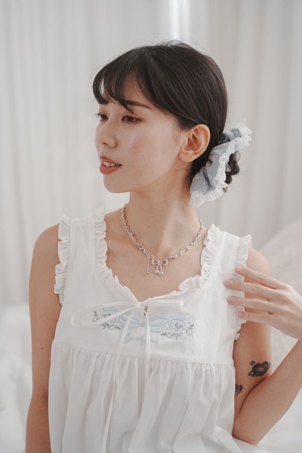 小熊蕾絲滾邊髮圈 小熊蕾絲滾邊髮圈,髮圈