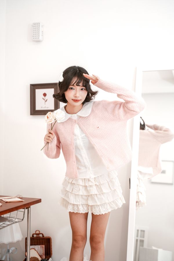 針織保暖羊毛小外套 針織保暖羊毛小外套