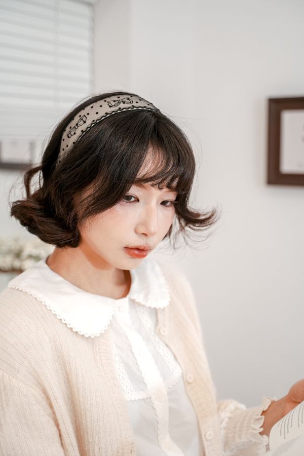 蝴蝶結點點髮箍 蝴蝶結點點髮箍