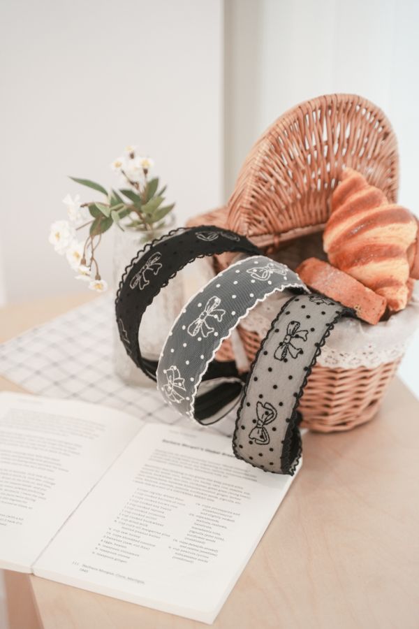 蝴蝶結點點髮箍 蝴蝶結點點髮箍