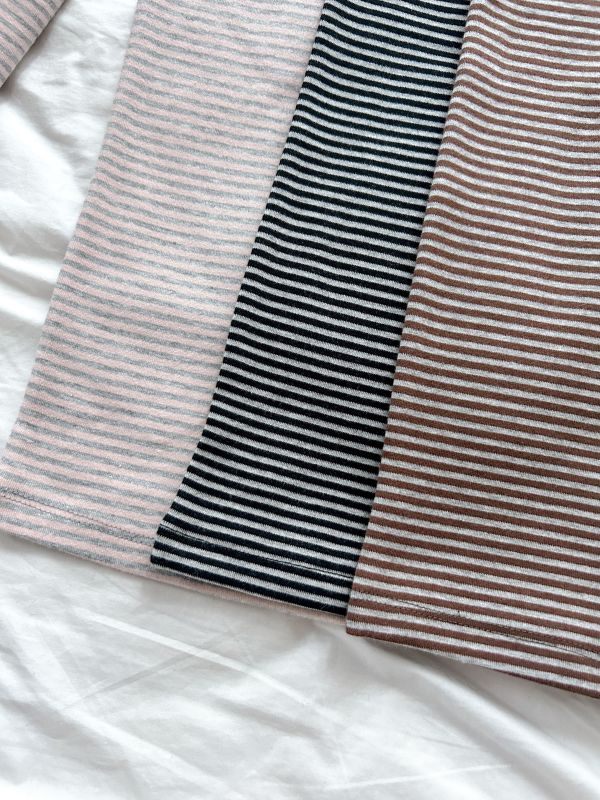 ﹝KR選物﹞撞色橫紋高領打底衣 