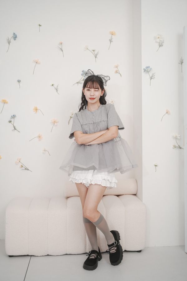 現貨 ∣ 雙層花邊織紋短褲 雙層花邊織紋短褲,短褲
