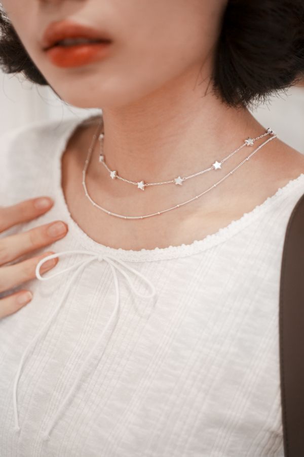 小星星雙鍊項鍊 小星星雙鍊項鍊