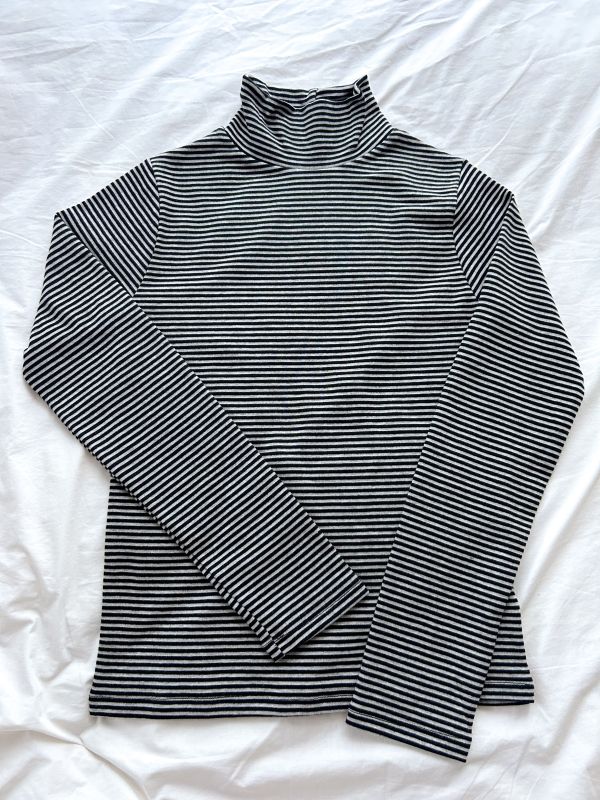 ﹝KR選物﹞撞色橫紋高領打底衣 