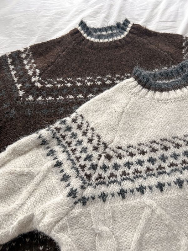 ﹝KR選物﹞麻花圖騰針織毛衣 