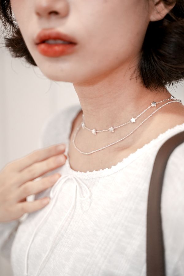 小星星雙鍊項鍊 小星星雙鍊項鍊