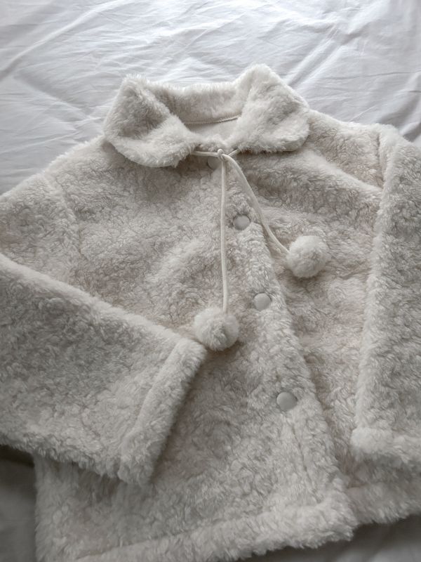 ﹝KR選物﹞翻領QQ絨毛外套 