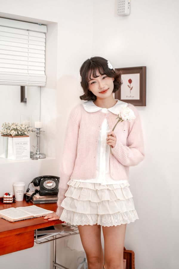 奶油千層蛋糕短裙 奶油千層蛋糕短裙