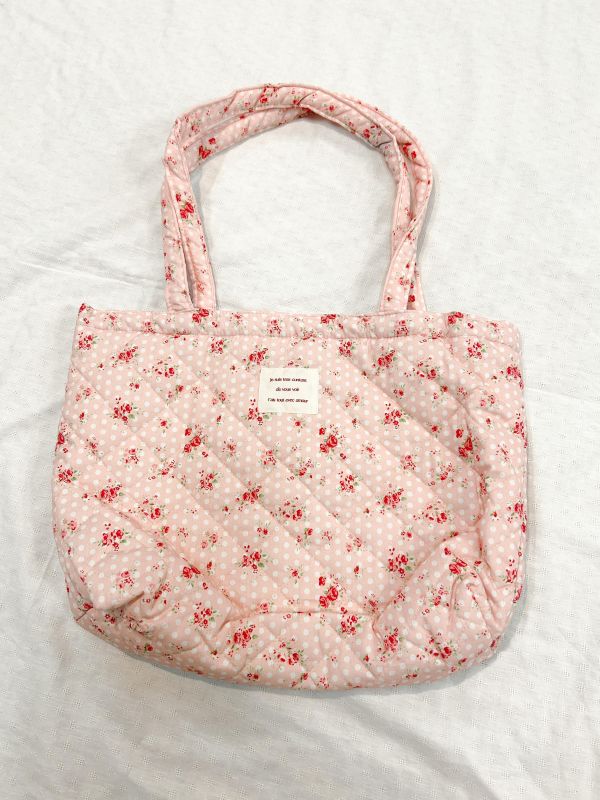 碎花拼布手提肩背包 