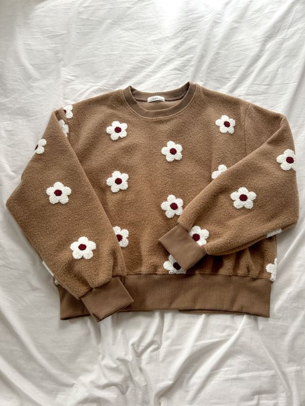 ﹝KR選物﹞立體小花圈圈毛衣 