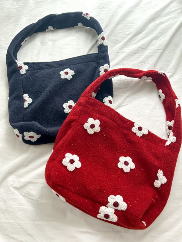 ﹝KR選物﹞立體小花手提肩背包 