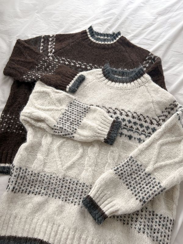 ﹝KR選物﹞麻花圖騰針織毛衣 