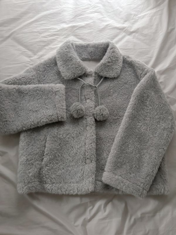 ﹝KR選物﹞翻領QQ絨毛外套 