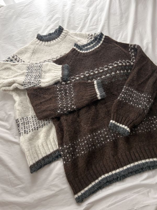 ﹝KR選物﹞麻花圖騰針織毛衣 