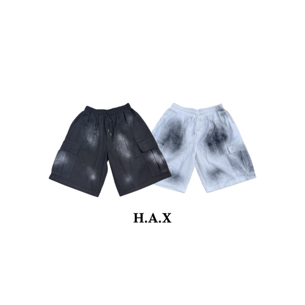 髒髒大口袋寬短褲 