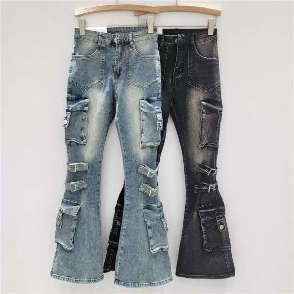 女版工裝喇八褲 