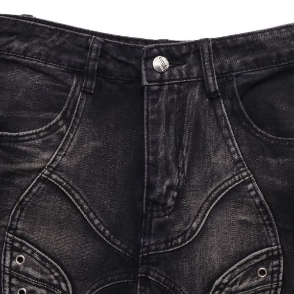 Y2K解構前鋒喇叭褲 