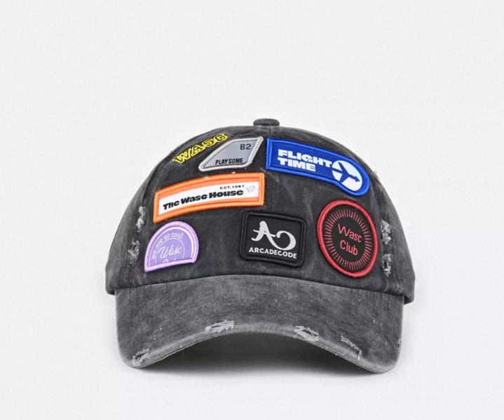 美式刺繡拼貼棒球帽 