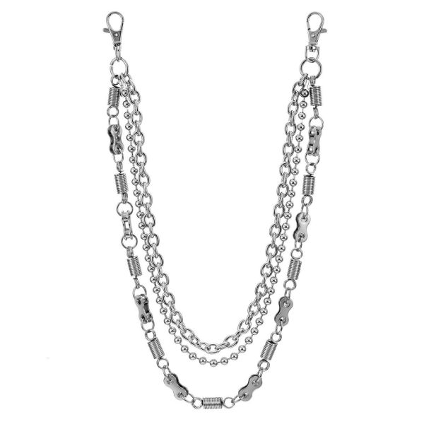 三層手銬扣褲鍊 