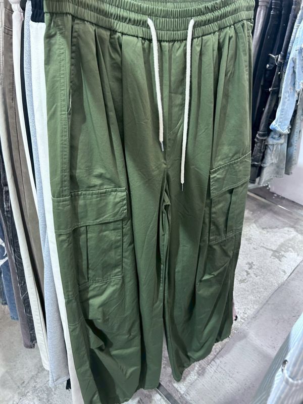 多巴胺口袋寬褲 