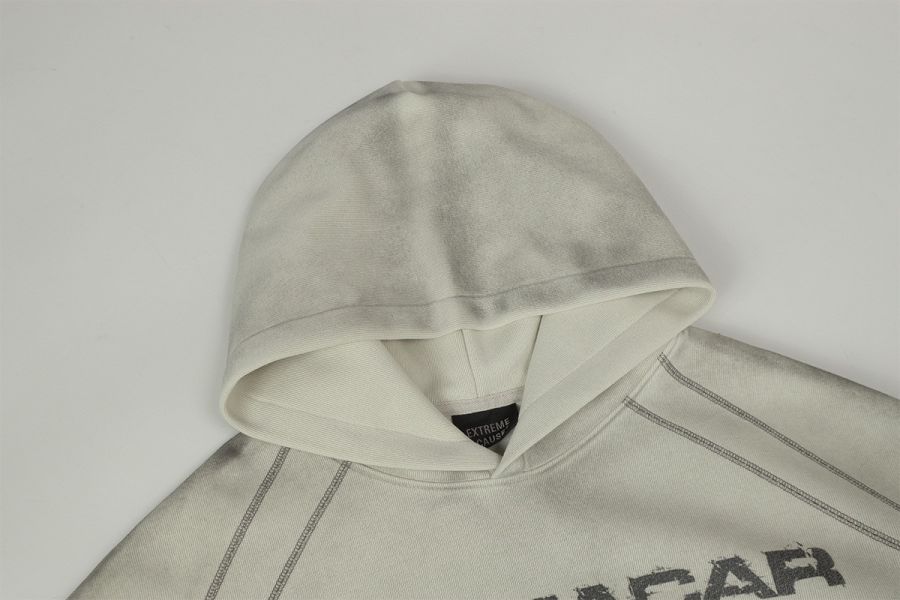 BLAMACAR28水洗髒染帽T 