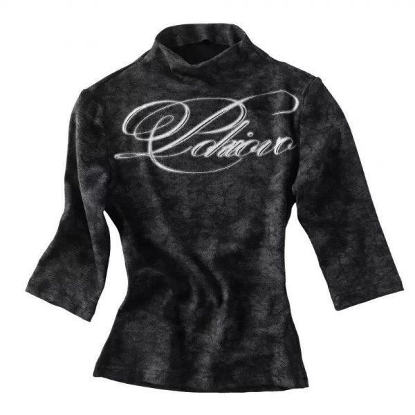 水墨英文小立領 