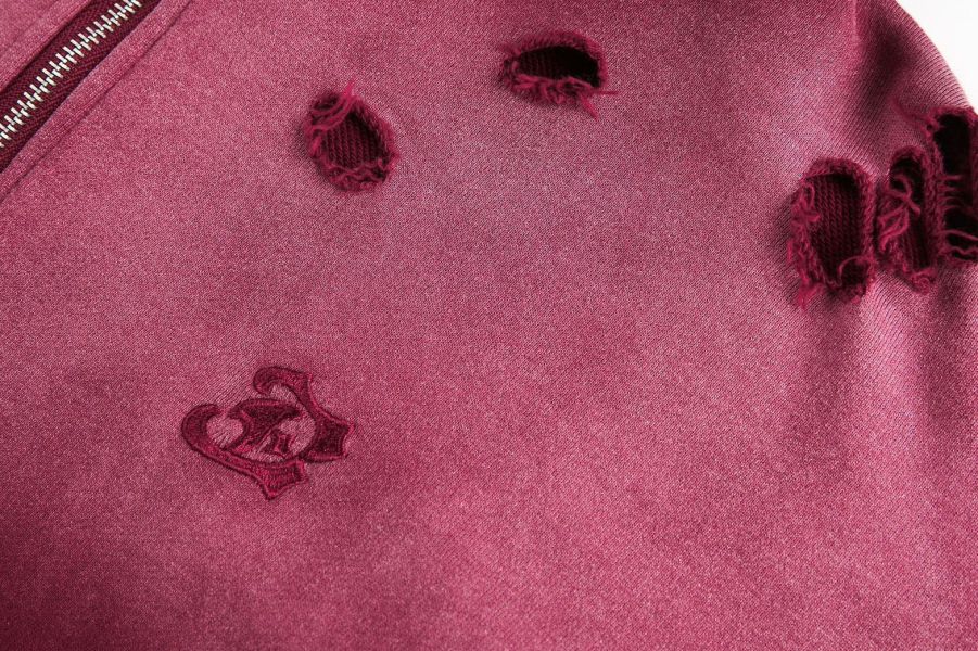 美式破壞漸層帽T 