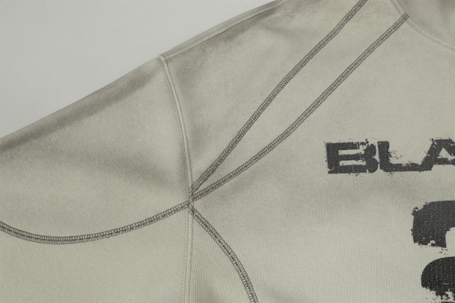 BLAMACAR28水洗髒染帽T 