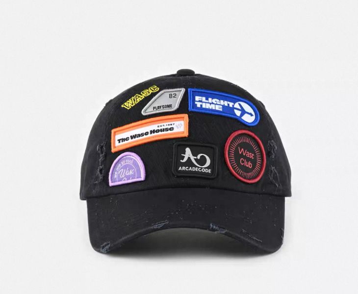 美式刺繡拼貼棒球帽 