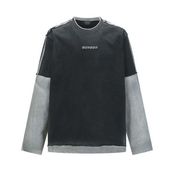 BORBOD接袖洗水長T 