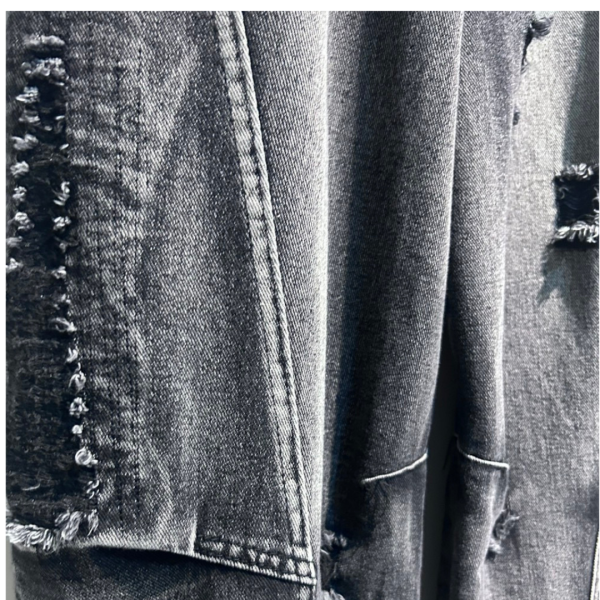 (爆款)補釘破壞彎刀褲 