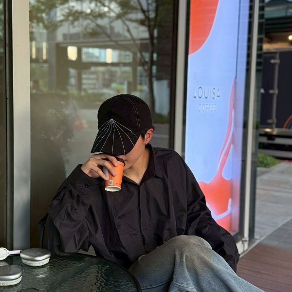 韓國寬短素面襯衫 