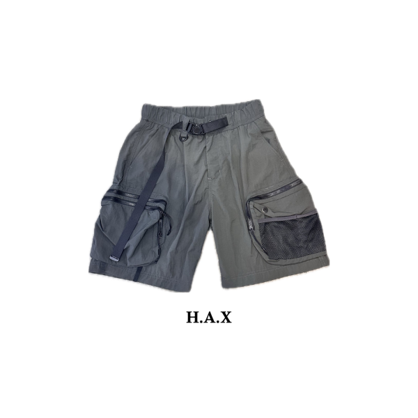 尼龍側口袋機能短褲 