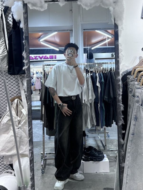 (經典款)解構彎刀褲 