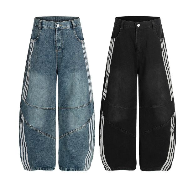 三線解構彎刀褲 