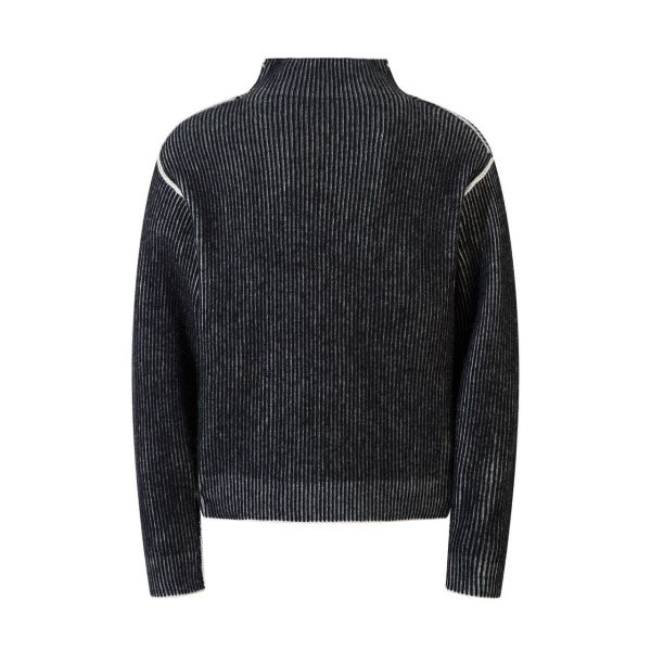 BOXY立領針織毛衣 