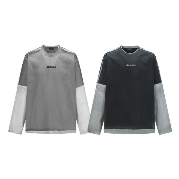 BORBOD接袖洗水長T 