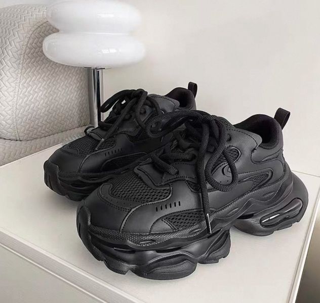 (180的秘密)黑魂厚底5CM氣墊鞋 