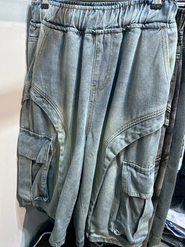 韓國解構口袋七分褲 