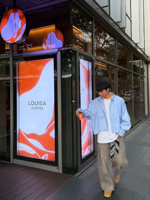 韓國寬短素面襯衫 