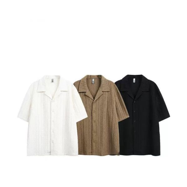 古巴透氣針織襯衫 