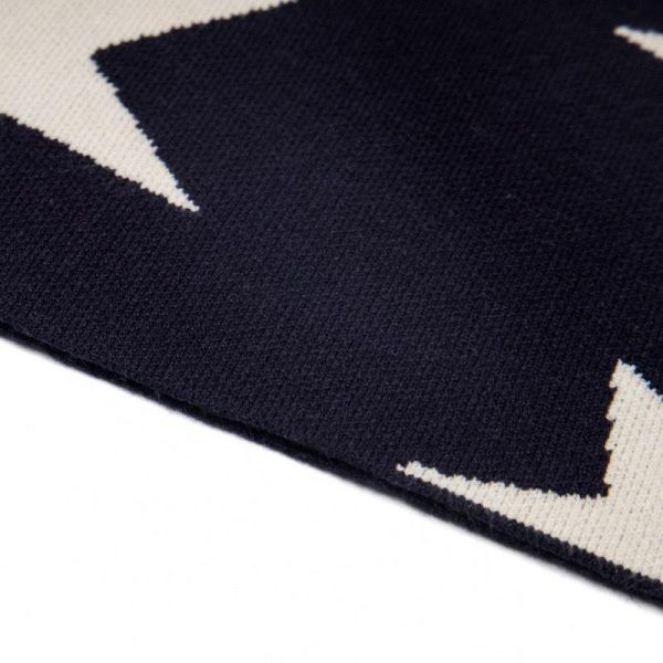 綁帶條紋星星平口短T 