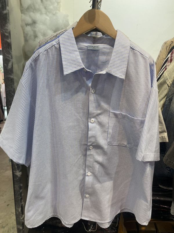 美式直條紋襯衫 