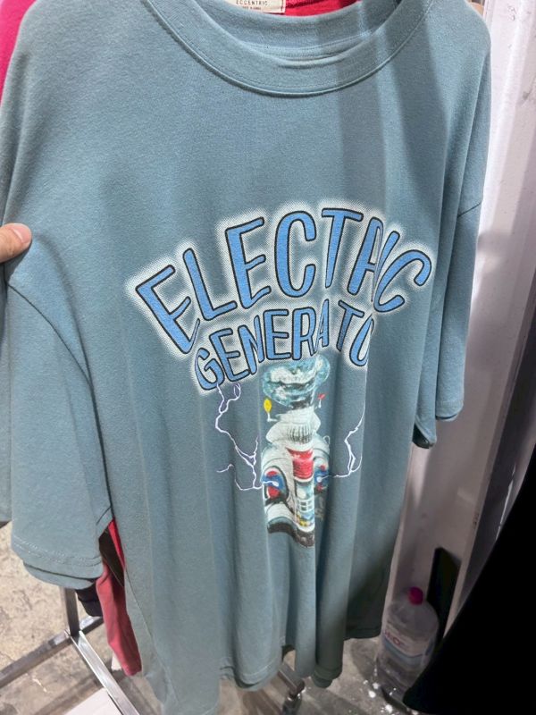 韓國機器人寬版水洗T 